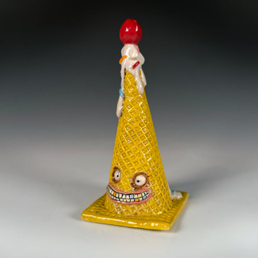 Ice Cream 🍨 CONE - a la TRAFFIC CONE